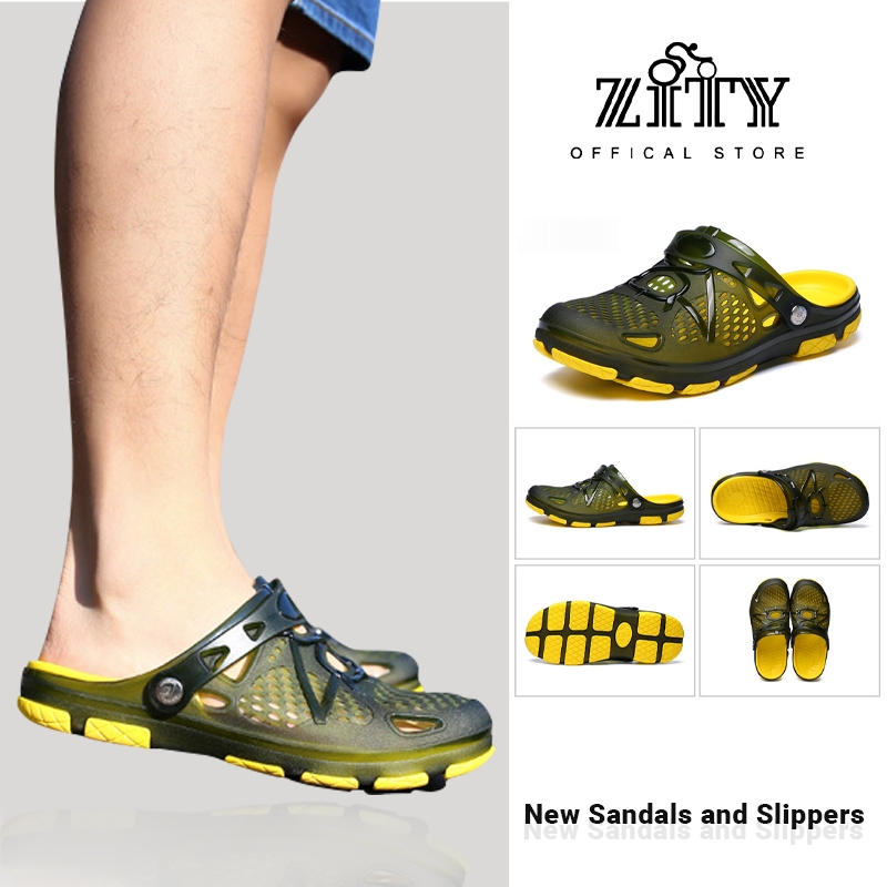 ZITY รองเท้าแตะสำหรับเล่นกีฬากลางแจ้งแบบ Unisex รองเท้าแตะเดินทางขนาดใหญ่สำหรับผู้ชายและผู้หญิง