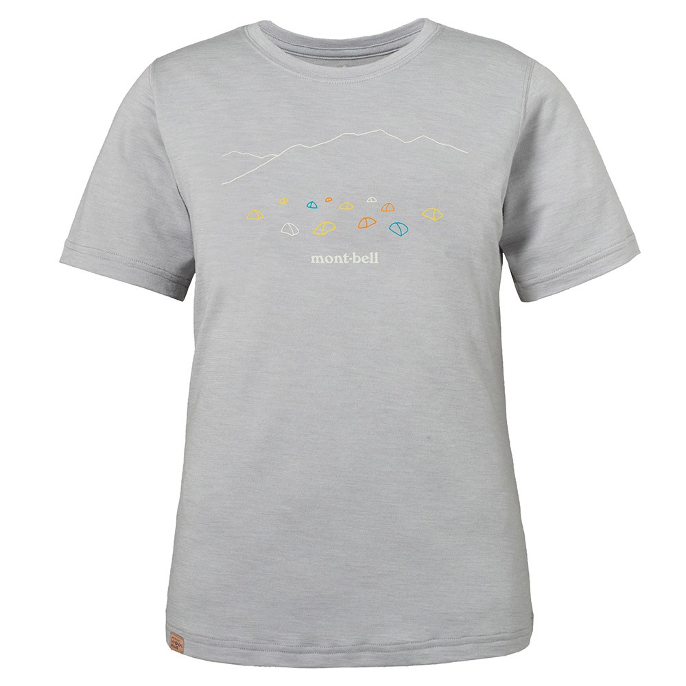 Montbell เสื้อแขนสั้นสำหรับผู้หญิง ผ้าMerino Wool  รุ่น 1114616 Merino Wool Plus Light T Women's Sky High Camp