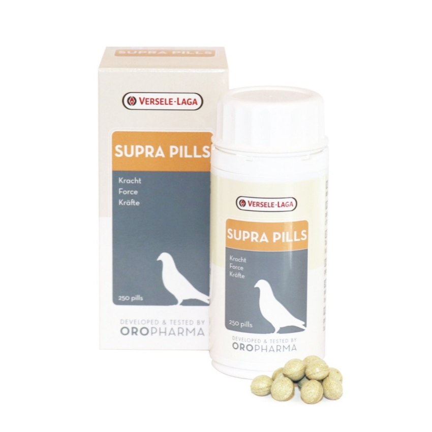 Supra Pills (แพ็กเกจ 250 เม็ด) ซูปราพิลส์ ซุปเปอร์พลัง วิตามินนกพิราบ