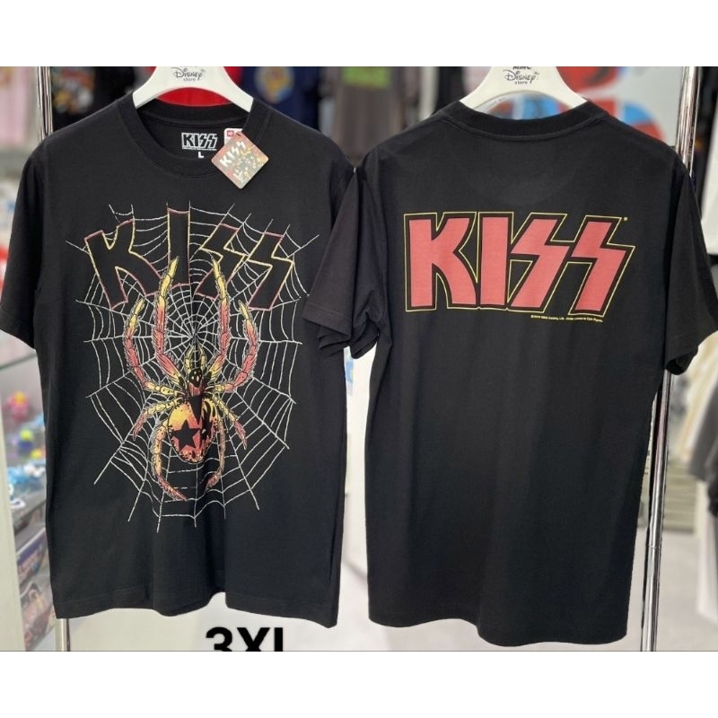 เสื้อ ลาย วง Kiss 🎸 สีดำ ลิขสิทธิ์แท้💯 ( MX-242 )