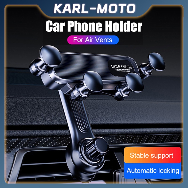 KARL [พร้อมส่ง]ที่จับมือถือในรถยนต์ ที่จับมือถือ ในรถยนต์ รุ่น Car Phone Holderยืดและหมุนได้ 360 องศา ติดช่องแอร์ สะดวก