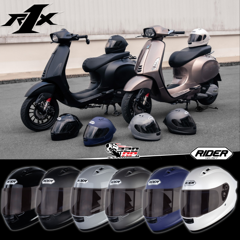 หมวกกันน็อคเต็มใบ RIDER R1X / ของใหม่ ส่งไว!!!