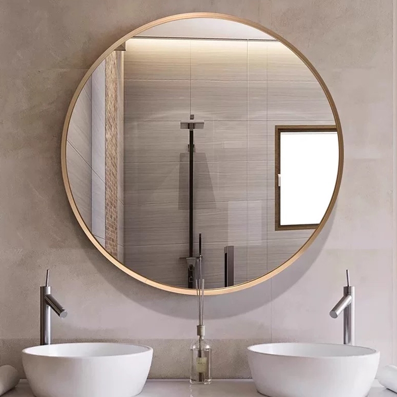 Tilly กระจกกลมติดผนังแบบมีกรอบ 40/50/60 ซม กระจกห้องน้า bathroom mirror มี3ขนาด ตัวกรอบทำจากอะลูมิเนียม