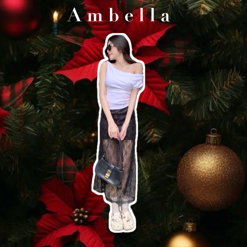 Ambella • เสื้อปาดไหล่สุดชิค แบบเบี่ยง สวยเซ็กซี่ แมทซ์กับกระโปรงลูกไม้ สวยมาก ราคา ถูกที่สุด ดีลบีเคเค แกลเลอรีภาพที่ 4