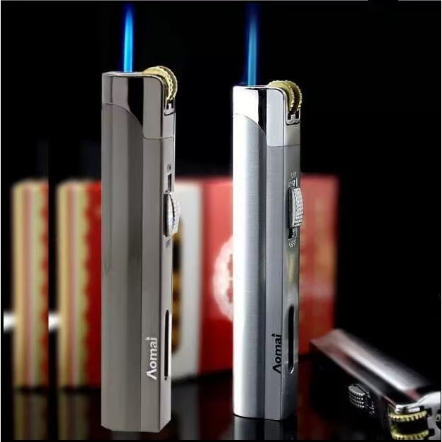 Aomai ไฟฟู่  ไฟฟู่เติมแก๊ส หัวพ่นแก๊ส สเเตนเลส 1 หัว สามารถเปลี่ยนถ่านไฟไฟ ล็อคไฟค้างได้ แบบเติมแก๊ส