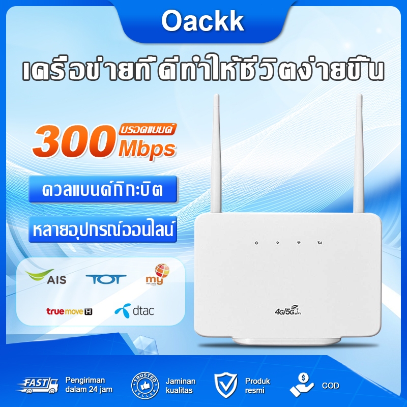 เร้าเตอร์ใส่ซิม4G wifi Router 300Mbps รองรับซิมทุกเครือข่าย เสียบใช้เลยไม่ต้องติดตั้ง 2.4Ghz ใช้งานง่ายจัดส่งด่วน