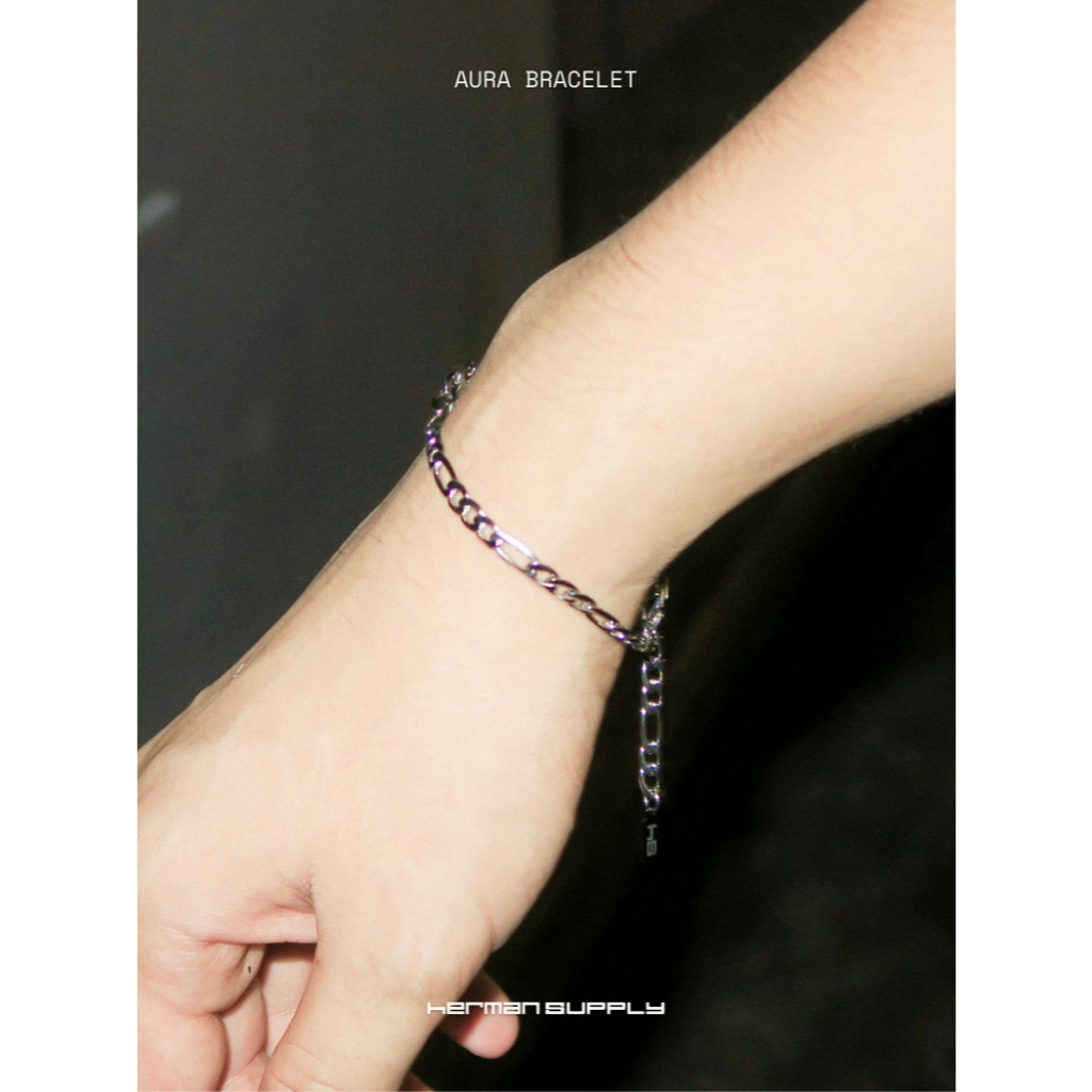 HERMAN SUPPLY - AURA Bracelet สร้อยข้อมือ สแตนเลส แนวมินิมอล 4MM