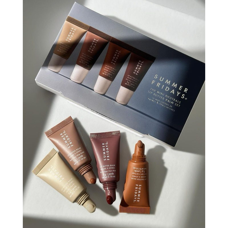 SUMMER FRIDAYS The Mini Lip Butter Balm Set Limited Edition ( 5g. x4 )