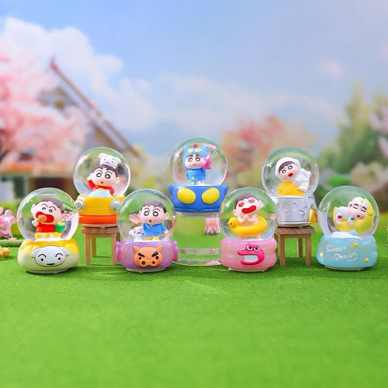 กล่องสุ่มสโนว์บอลหิมะชินจัง ลูกแก้วชินจัง (มีเสียง+ไฟ7สี)ลุ้นซีเครท ของขวัญปีใหม่ ของสะสม ตั้งโต๊ะ🇹🇭