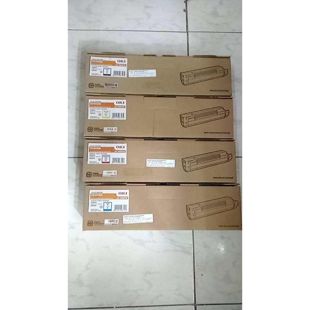 Original OKI C810/C830 Bk ดำ , C810/C830 C ฟ้า , C810/C830 M แดง, C810/C830 Y เหลือง หมึกโทนเนอร์แท้