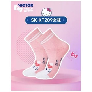 🆕️(พร้อมส่ง) ถุงเท้า VICTOR 🎀 HELLO KITTY (ขนาด 22-25cm.) สิ…