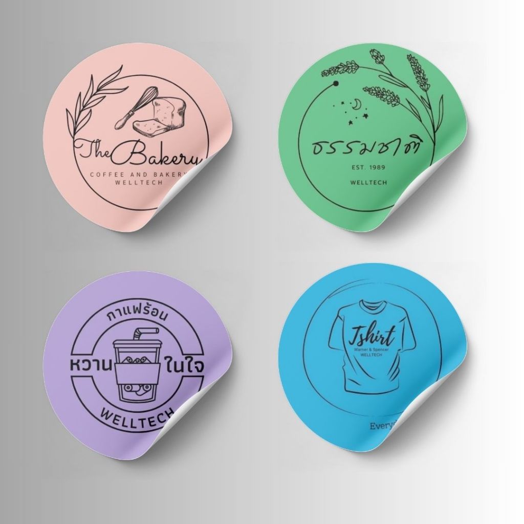 Thermal Sticker Labels WELLTECH กระดาษสติกเกอร์ความร้อน ฉลากสินค้า เนื้อ PP แช่น้ำได้ ไม่ฉีกขาด - รูปที่ 6