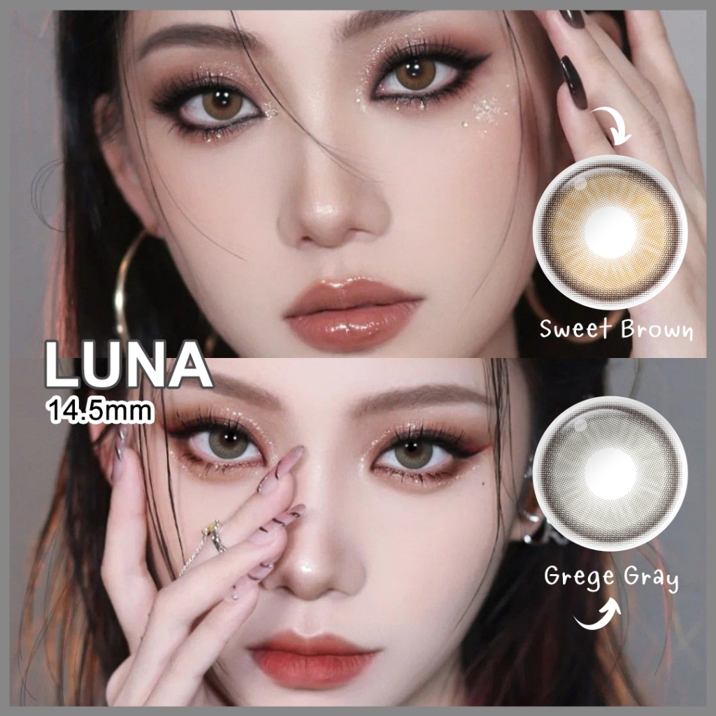 (-1.00 ~ -6.00) Magister คอนแทคเลนส์ สีน้ำตาล สีเทา 1 คู่เลนส์ Kpop บิ๊กอาย