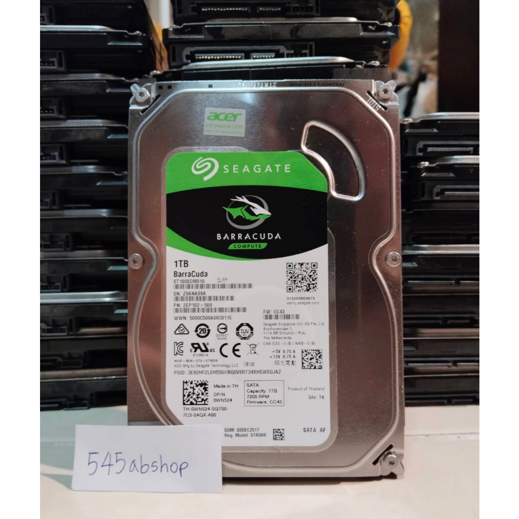 พร้อมส่งทันที ฮาร์ดดิส พีซี PC 1TB HDD Harddisk PC 3.5  รับประกันยาวๆ 30วัน จัดส่งไว