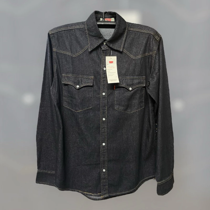 Men Shirts Jeans เสื้อเชิ้ตผ้ายีนส์ นิ่มใส่สบาย ทรงสลิม เข้ารูป สำหรับผู้ชายครับ
