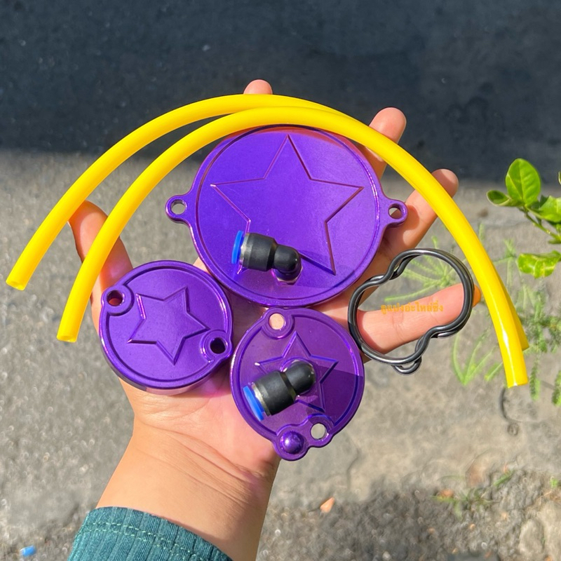 ฝาวาล์ว+ ฝาปิดเฟืองโซ่ราวลิ้น W110i ปี2021-2024 ใช้ได้กับW125i 2023-2024 ในชุดมีหัวฟิตติ้ง+โอริง+สายน้ำมัน #ฝาวาวเวฟLED - รูปที่ 4