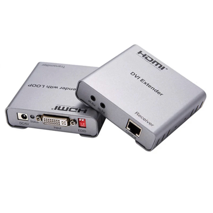 DVI Extender over UTP Cat5/6 with Loop-out IR Control (50M)