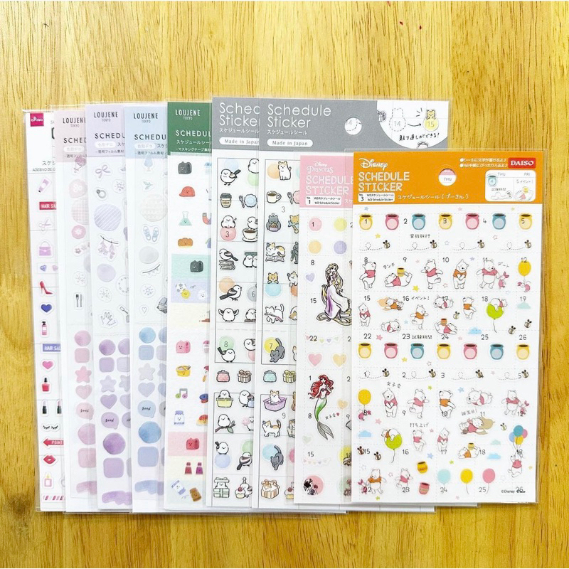 Schedule Sticker สำหรับ Planner/Diary