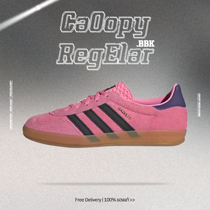 Adidas Originals Gazelle Indoor Bliss Pink Purple Women's Sneakers Unisex 'Pink PurpleI' IE7002 ของแ
