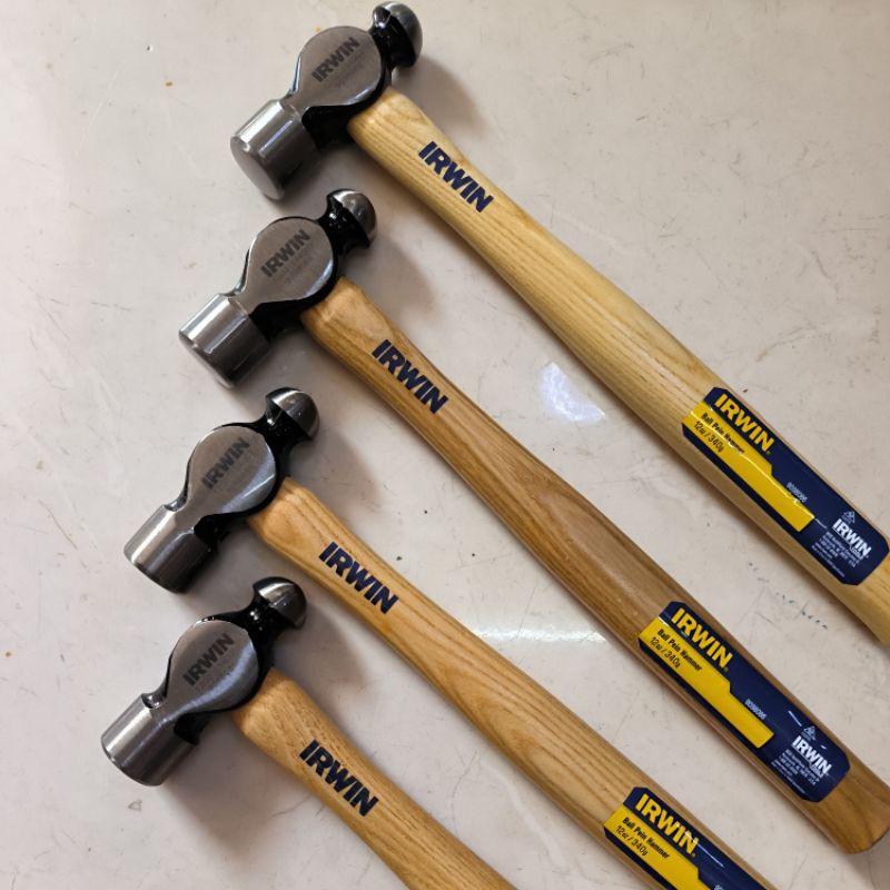 ค้อนหัวกลมแบรนด์ IRWIN ด้ามไม้น้ำหนัก 12 ออนซ์