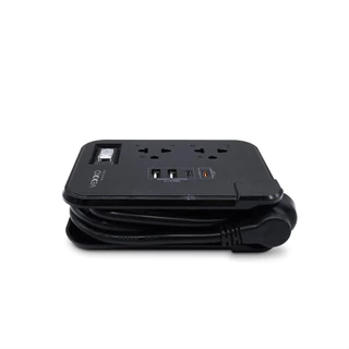 ปลั๊กพกพาสะดวก ปลั๊กไฟ VEXXO รุ่น TSPD-212C 2 ช่อง 2 USB+1 Type-C (3.1A)+Type-C (Fast Charge) 2300W