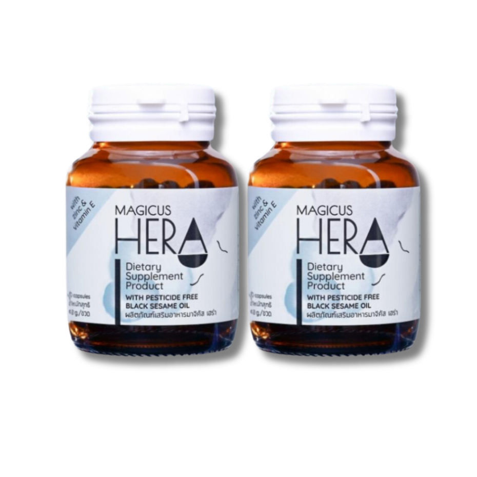 Magicus Hera มาจิคัสเฮร่า วิตามินลดผมร่วง 2 กระปุก