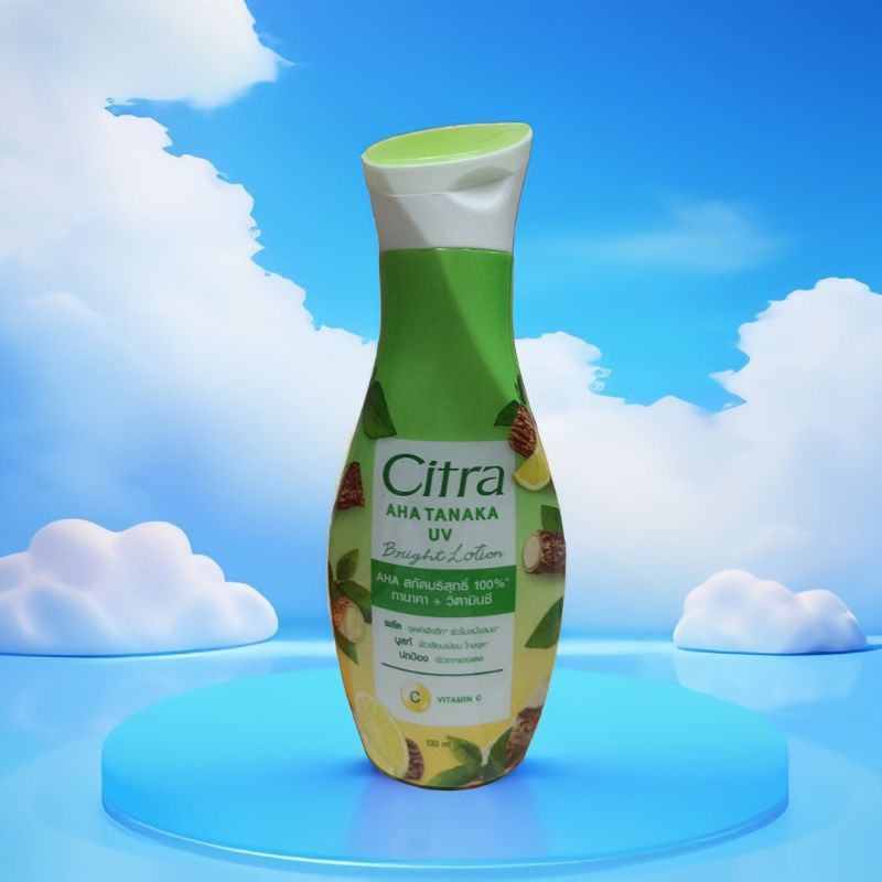 ( 1ขวด) CITRA AHA Tanaka UV Lotion 130 ml  ซิตร้า เอเอชเอ ทานาคา ยูวี โลชั่น