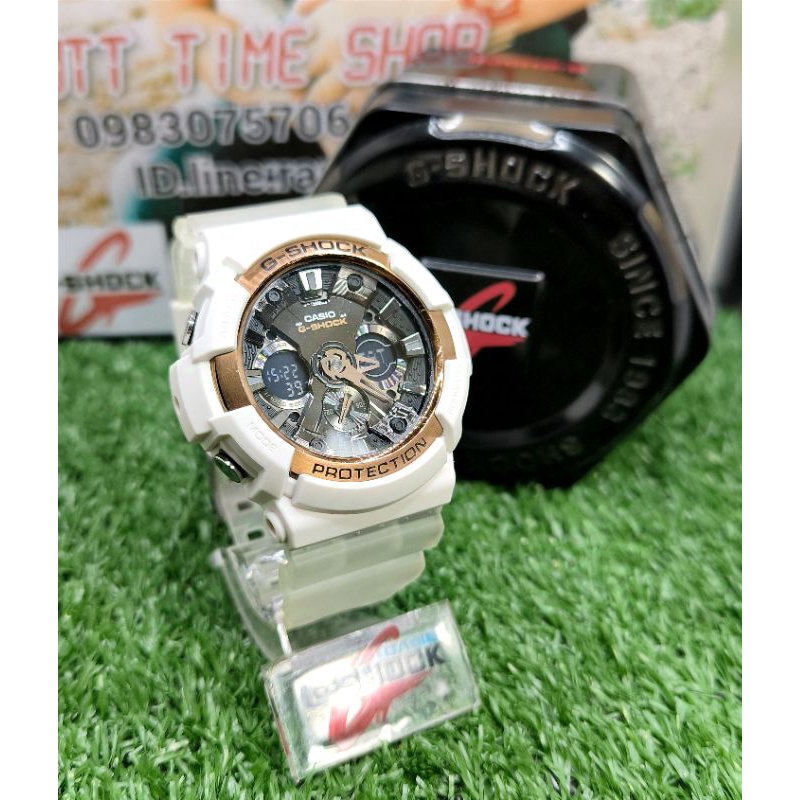 G-Shock มือสองรุ่น🤍GA-200RG🩷🖤คัสต้อม