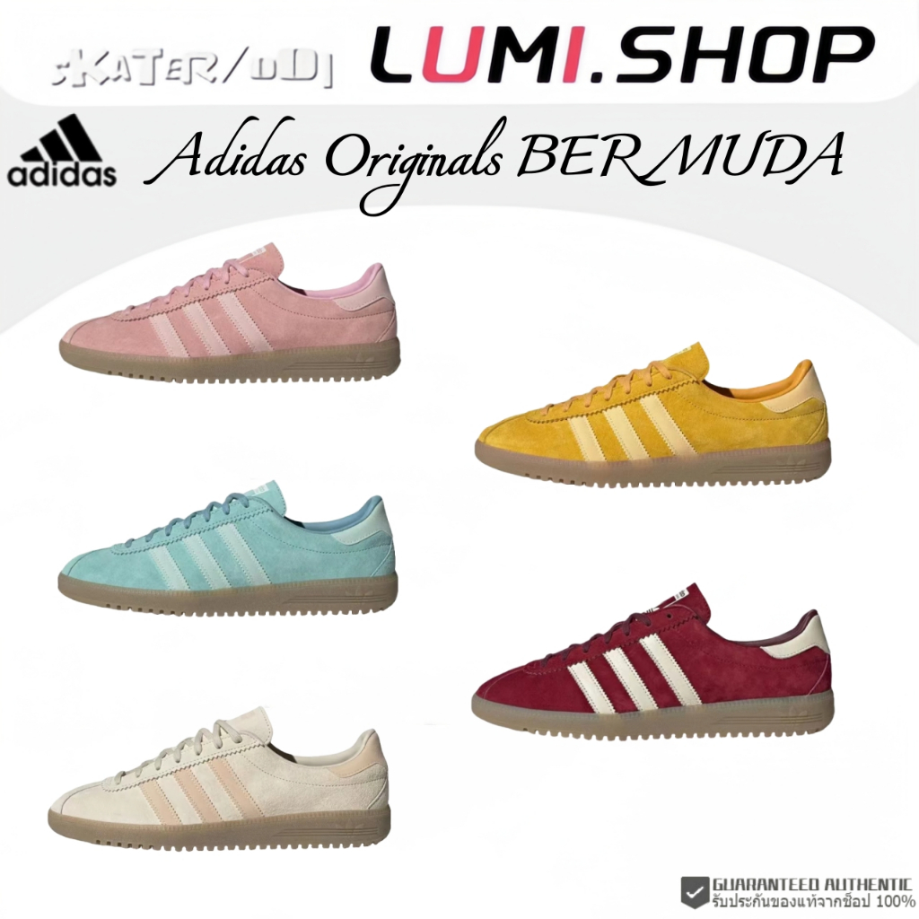 พร้อมส่ง แท้ % Adidas Originals BERMUDA รองเท้าผ้าใบ IE7426/GY7386/GY7388/ID4574/GY7387