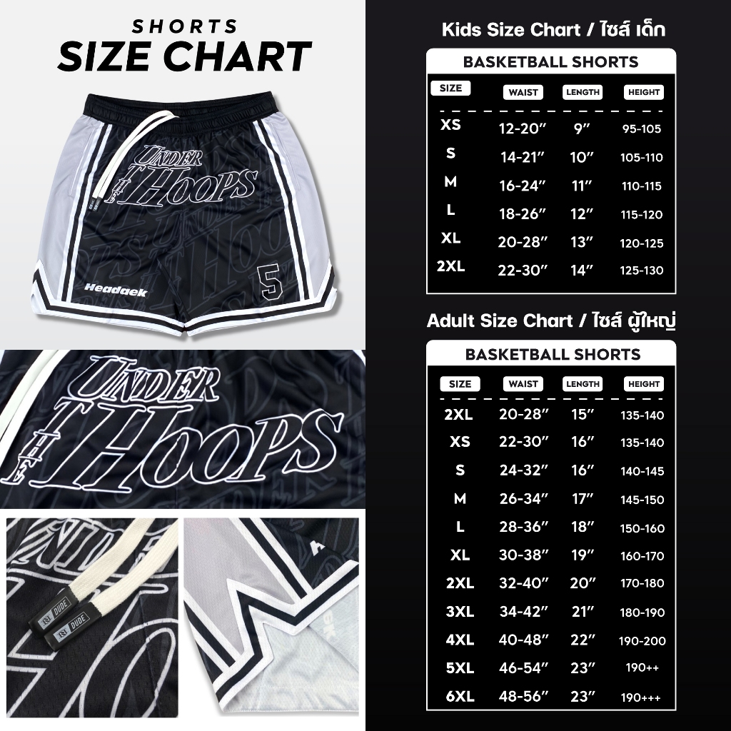 กางเกงใต้แป้น : UNDER the HOOPS 5 Year Short : DUDESPORT ราคา ถูกที่สุด ดีลบีเคเค แกลเลอรีภาพที่ 6