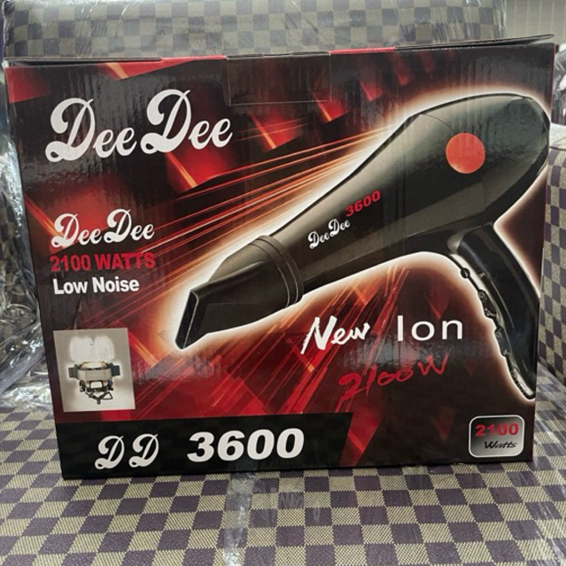 ไดร์เป่าผมซุปเปอร์วี อินเตอร์ รุ่น ดีดี 3600 (DD 3600*รับประกันศูนย์ยาวนานถึง 6 เดือน สนิค้าของแท้ชั