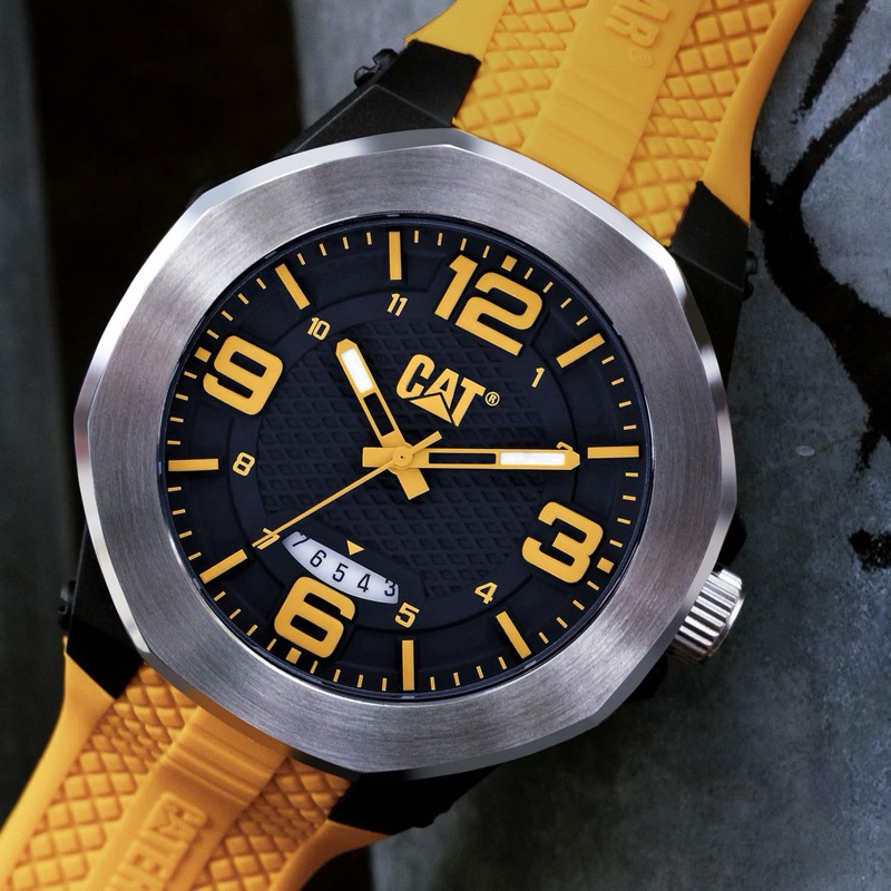 CATERPILLAR 💢แบรนด์แท้💯%ประกันศูนย์1ปี‼️CAT WATCHES รุ่น CAT HIVE 🎗️เก็บโค๊ดลดเพิ่ม🎗️