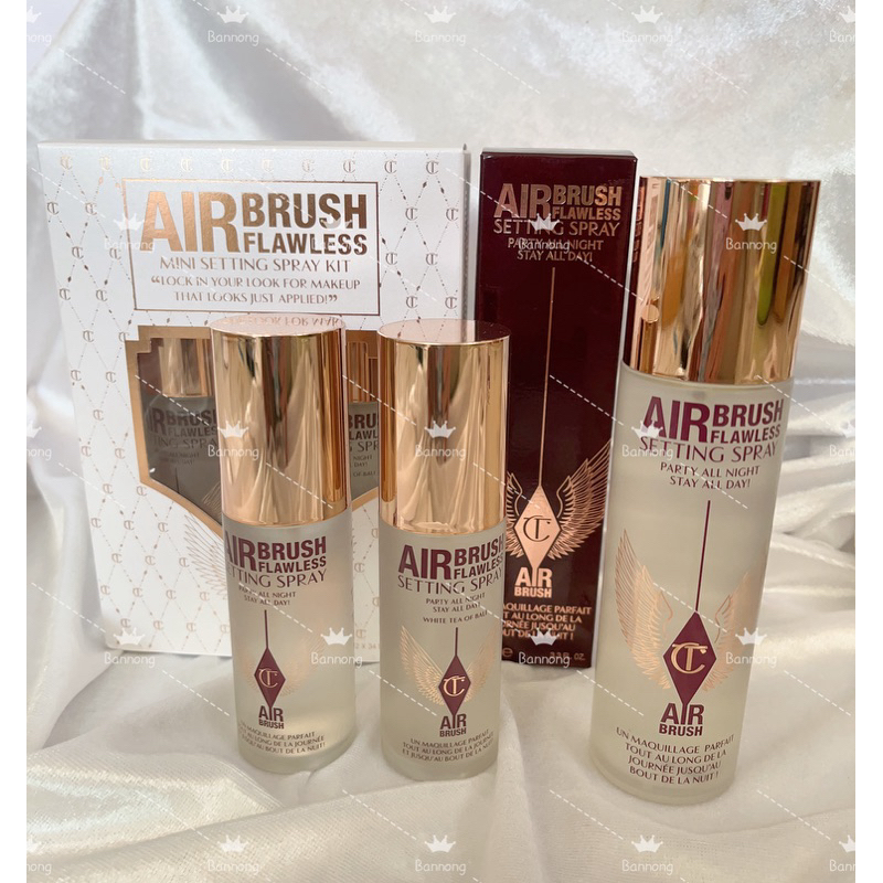 🍀Charlotte tilbury setting Spray 100ml   ล็อกเมกอัพให้ติดทน หน้าไม่เยิ้ม หน้าเด้งทั้งวัน