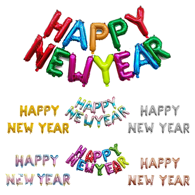 2025 Happy New Yearบอลลูนทองจำนวนตัวอักษรอลูมิเนียมฟอยล์บอลลูนคริสต์มาสตกแต่งบ้านปีใหม่ของขวัญPhoto Props