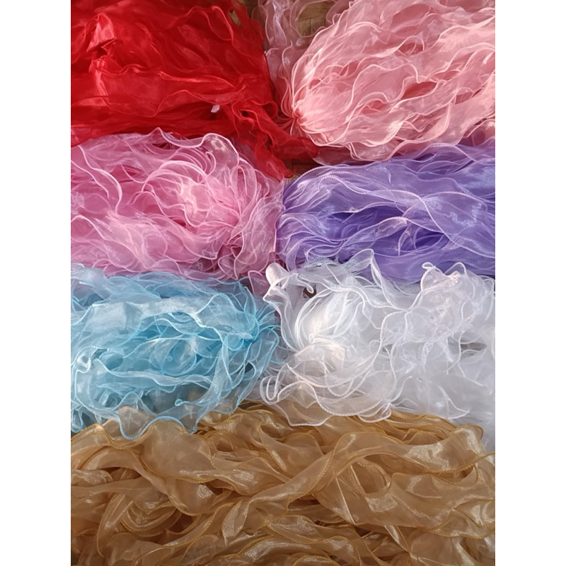 ริบบิ้นผ้าแก้ว ขนาด 6.5เซน..ยาว 10หลา ราคา 70บาท