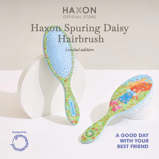Haxon x give.me.museums รุ่น Spring Daisy Hairbrush แปรงหวีผม ขนนุ่ม ลายลิมิเต็ดโดย give.me.museums Limited edition