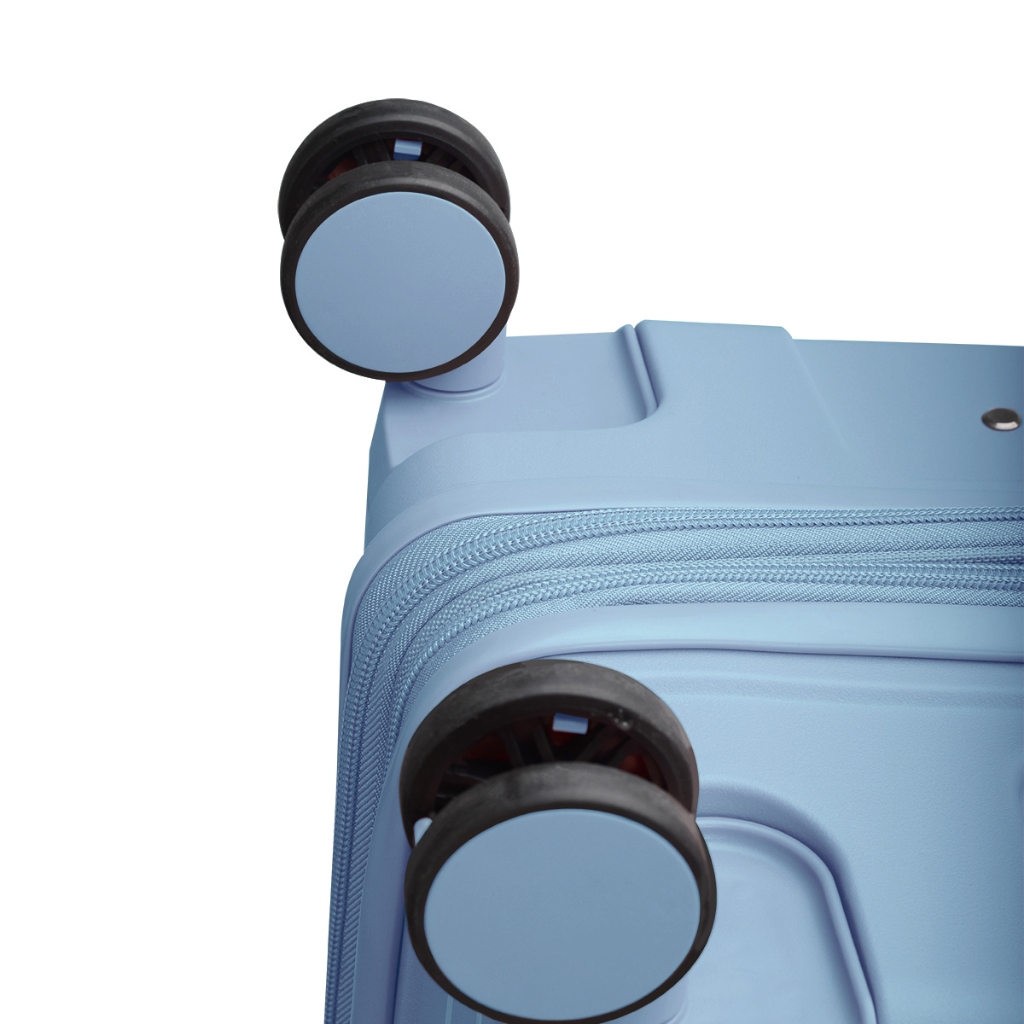 Giogracia Polo Club รุ่น Glam (GIO09) กระเป๋าเดินทางวัสดุรักษ์โลก Recycled PP เบาพิเศษ ขยายได้ 20% พร้อม TSA [สีฟ้า] - รูปที่ 3