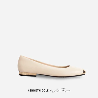 KENNETH COLE x ANNE THONGPRASOM รองเท้าส้นแบนผู้หญิง รุ่น ASTAIRE FLATS EGG SHELL สีครีม ( FLT - KF14077LE-110 )