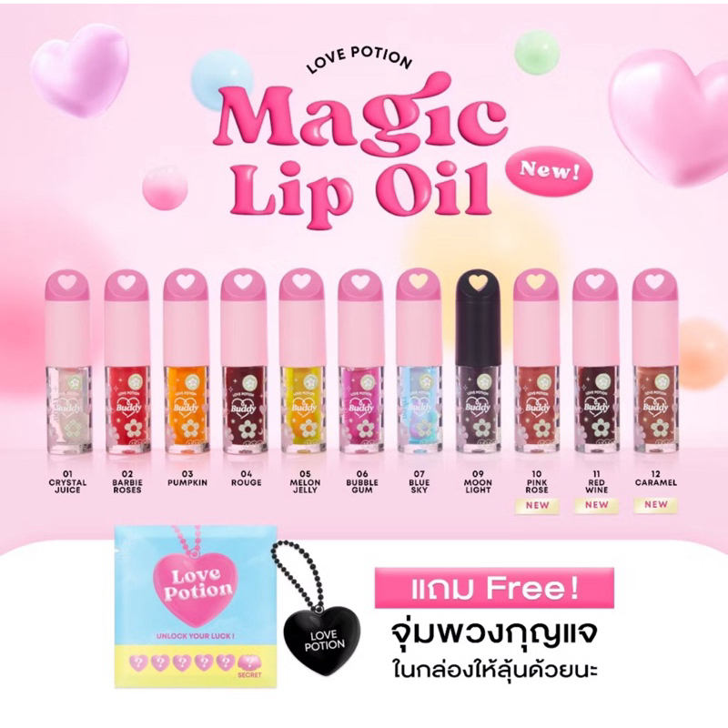 ลิปออยซ้อการ์ด NEW! MAGIC LIP OIL เมจิก ลิปออยล์