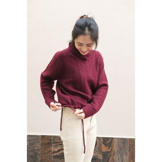 Maria - เสื้อไหมพรม ปกพับ