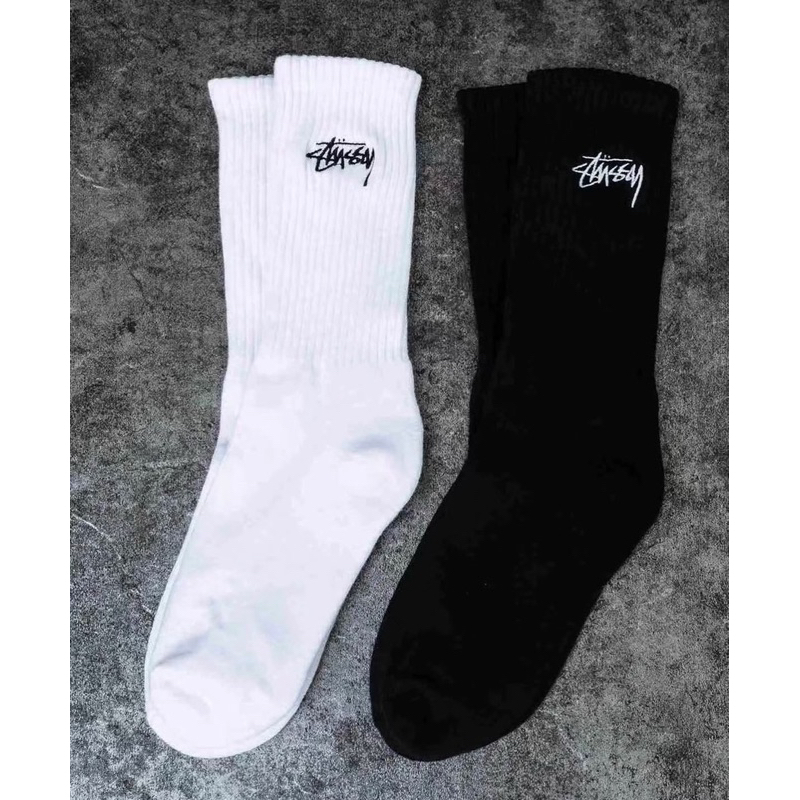 ถุงเท้าStussy ราคา1คู่ 290บาท สีขาว,สีดำ,สีเทา