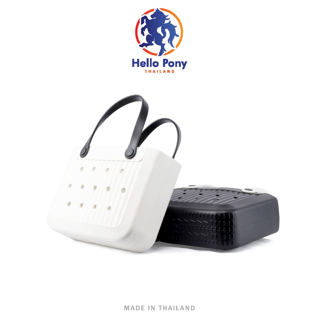 Hello Pony กระเป๋าถือ ทรงโท้ท ขนาดเล็ก หน้ากระเป๋าตกแต่งได้ EVA น้ำหนักเบา ถือสบาย ขนาด 19.5 x 28 CM. รุ่น BM4004S - รูปที่ 3