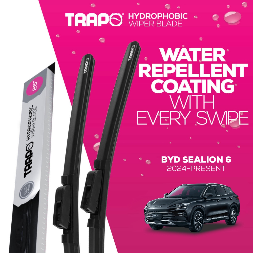 ที่ปัดน้ำฝน Trapo Hydrophobic BYD Sealion 6 (2024-ปัจจุบัน) 1 คู่
