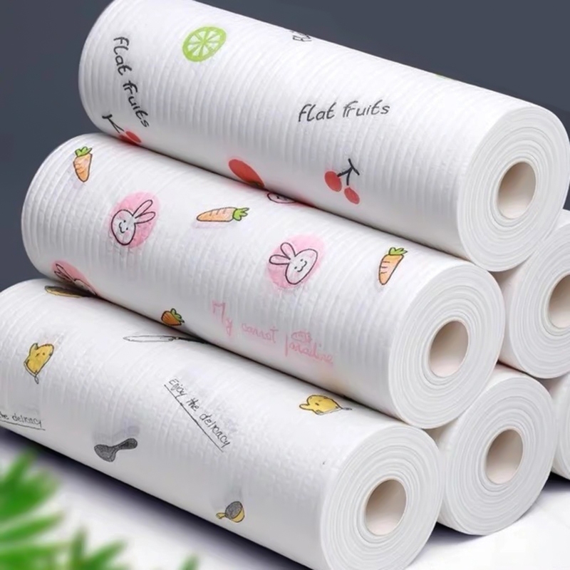 กระดาษทิชชูซักได้ กระดาษอเนกประสงค์ ใช้ซ้ำได้ ไม่สะสมแบคทีเรีย แบบใช้แล้วทิ้ง สําหรับห้องครัว