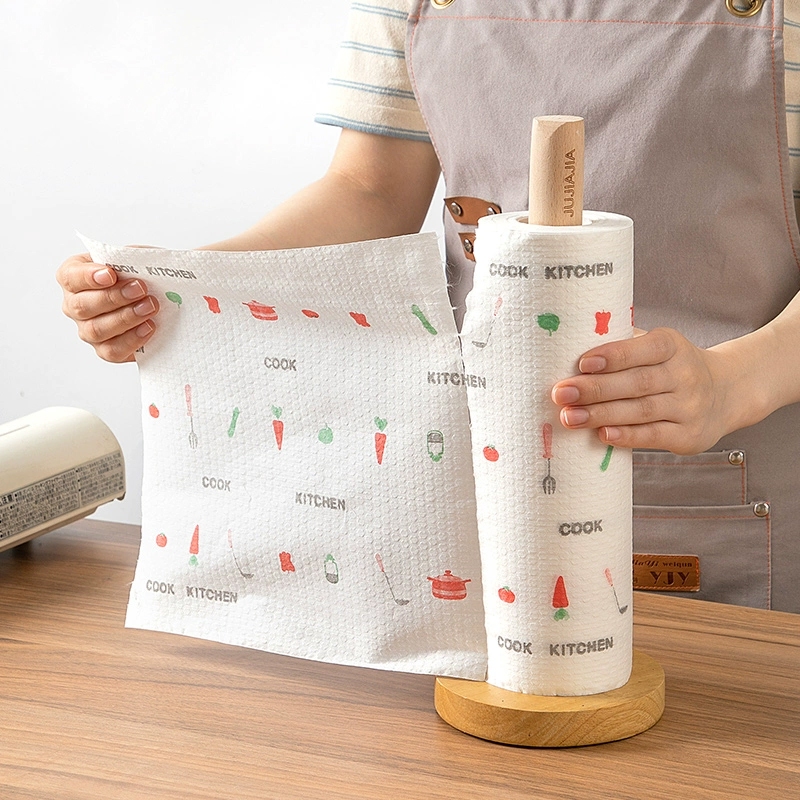 กระดาษทิชชูซักได้ กระดาษอเนกประสงค์ ใช้ซ้ำได้ ไม่สะสมแบคทีเรีย แบบใช้แล้วทิ้ง สําหรับห้องครัว