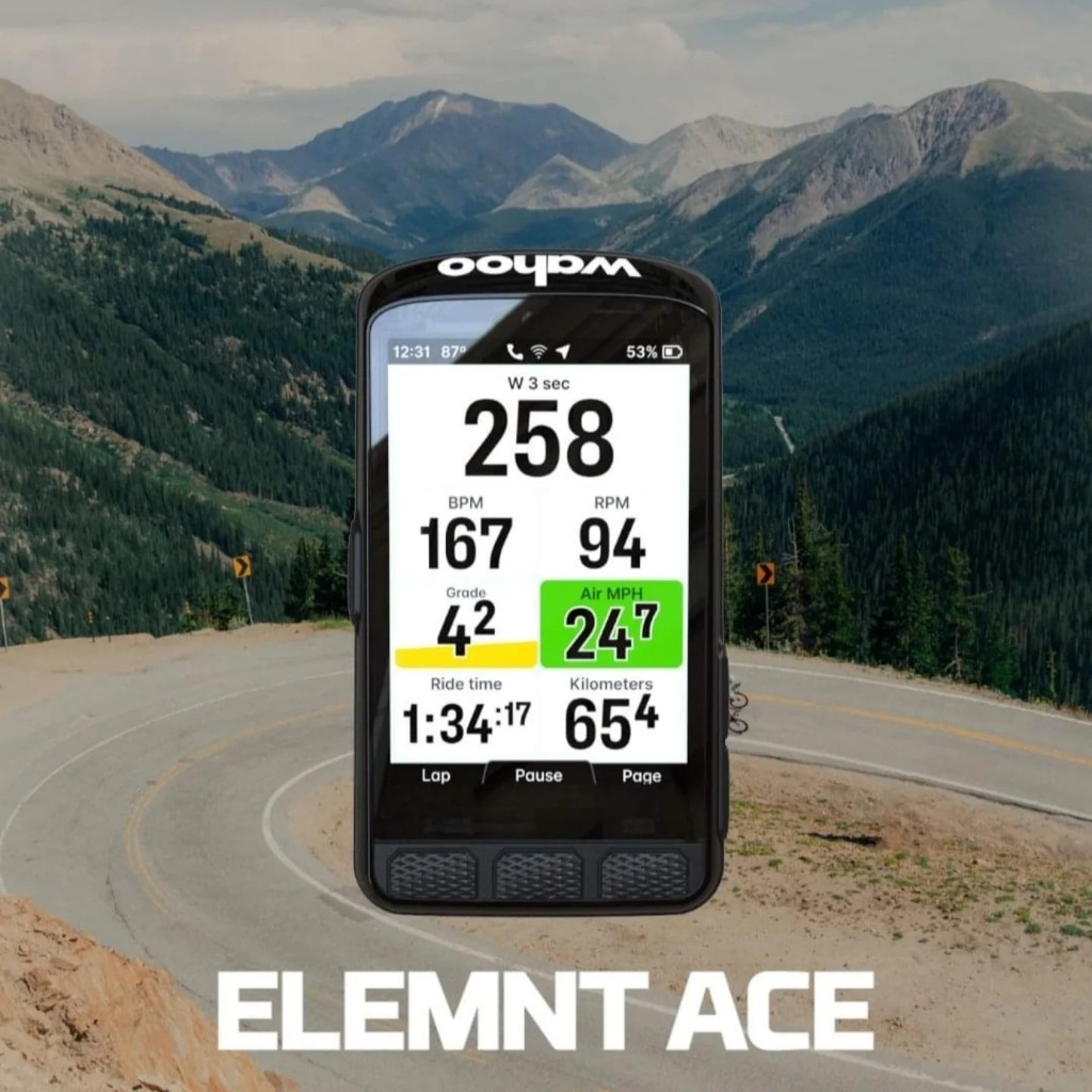 ไมล์จักรยาน WAHOO ELEMNT ACE GPS Bike Computer