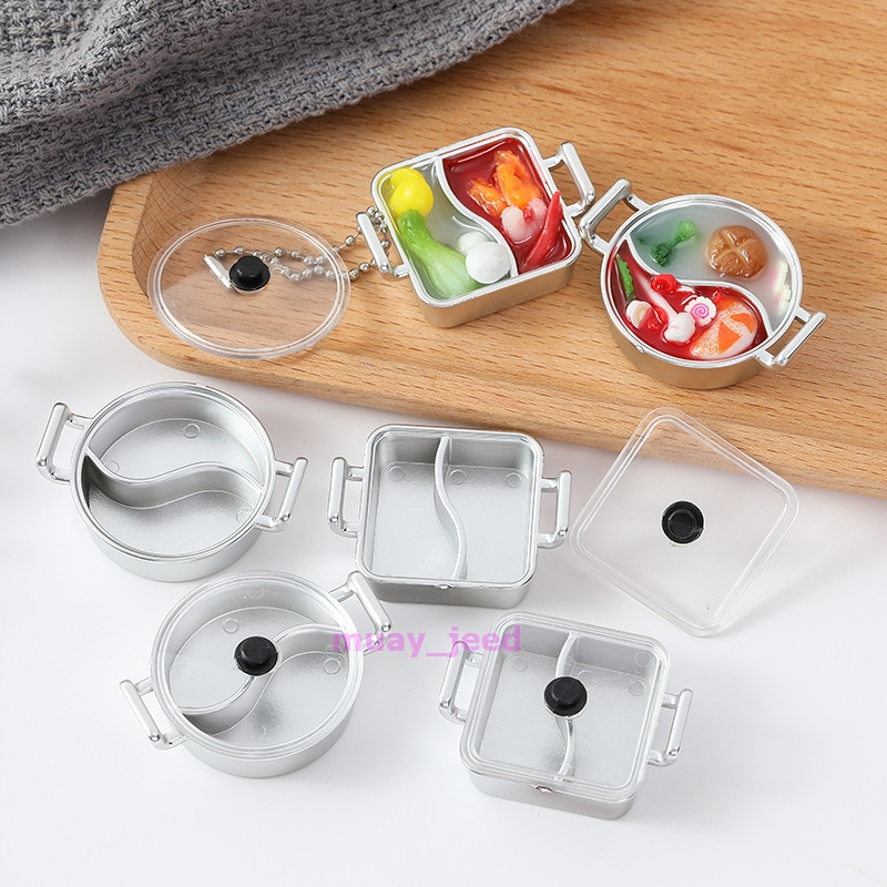 B132 ของเล่นตุ๊กตา ของจิ๋ว หม้อ หม้อชาบู หม้อสุกี้ dollhouse