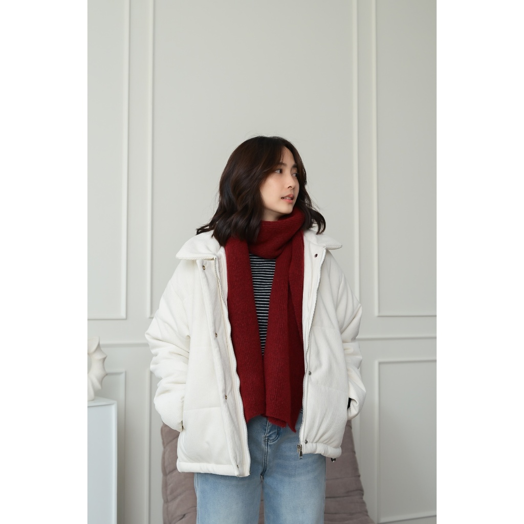 Harney Scarf – Snow Begins *พร้อมส่งทุกสี* ผ้าพันคอกันหนาว 20%wool ผ้าพันคอวูล มีป้ายหัวใจติดทุกชิ้น