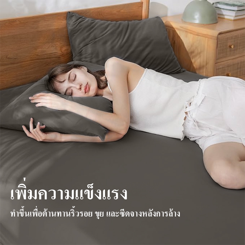 FM ผ้าปูที่นอน 6ฟุต ชุดผ้าปูที่นอน ผ้าปูที่นอนกันไรฝุ่น รูปที่ 8
