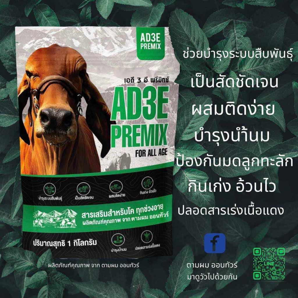 AD3EPREMIX วิตามินและแร่ธาตุ #ตามผมออนทัวร์มาดูวัวไปด้วยกัน